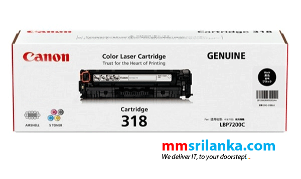 Canon 318 Black Toner Cartridge for LBP7200C/LBP7200CDN/LBP7680CX
